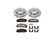 PowerStop OE Replacement 6-Lug Brake Rotor and Pad Kit; Front (08-10 Titan)