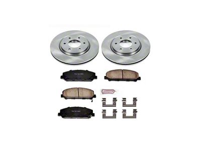 PowerStop OE Replacement 6-Lug Brake Rotor and Pad Kit; Front (11-24 Titan)