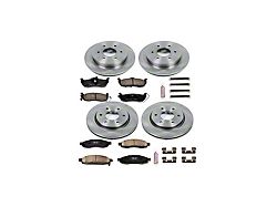 PowerStop OE Replacement 6-Lug Brake Rotor and Pad Kit; Front and Rear (3/05-07 Titan)
