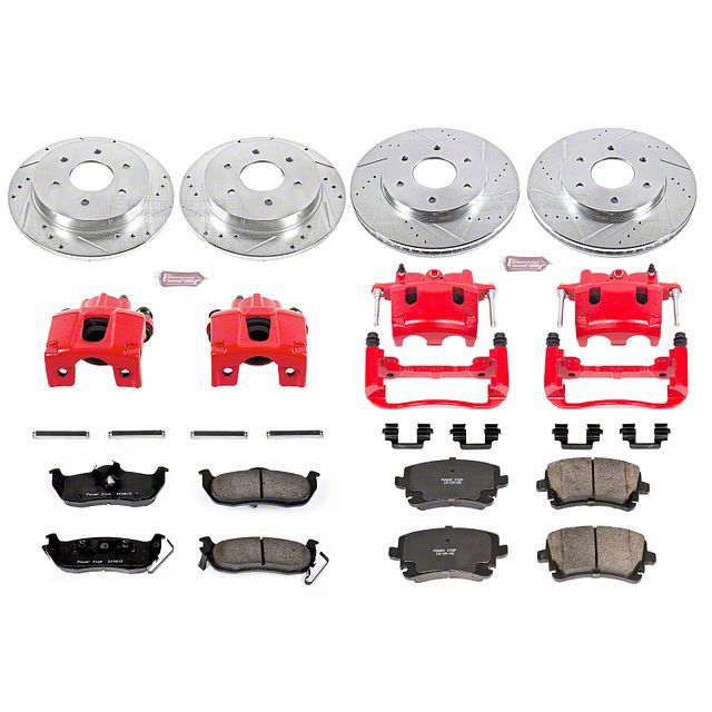 Powerstop Titan Z Evolution Lug Brake Rotor Pad And Caliper Kit Front And Rear Kc