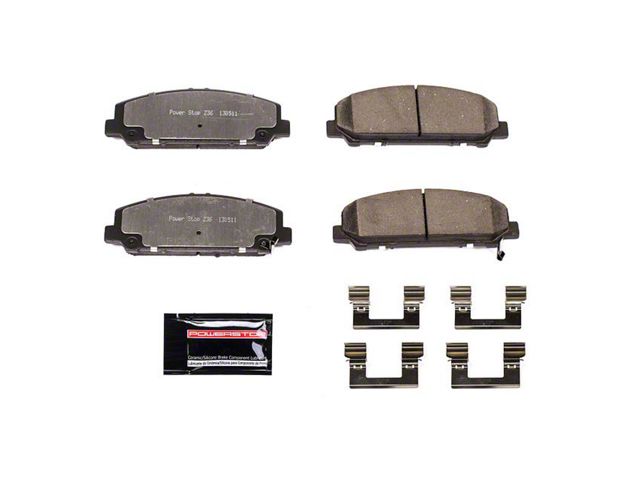 PowerStop Z36 Extreme Truck and Tow Carbon-Fiber Ceramic Brake Pads; Front Pair (08-10 Titan)