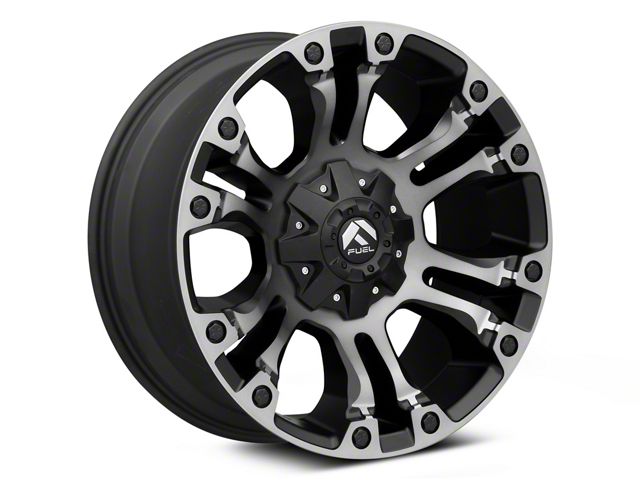 Fuel Wheels Vapor Matte Black with Gray Tint 6-Lug Wheel; 20x10; -18mm Offset (17-24 Titan)