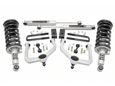 Rough Country 3-Inch Suspension Lift Kit with Lifted N3 Struts and Premium N3 Shocks (17-24 4WD Titan, Excluding PRO-4X)