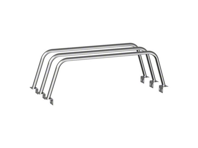 Heavy Metal Off-Road 19-Inch Triple Bed Bars; Bare Steel (16-24 Titan XD)
