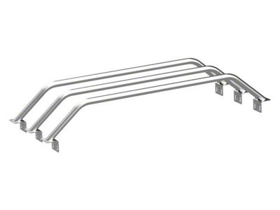 Heavy Metal Off-Road 9-Inch Triple Bed Bars; Bare Steel (16-24 Titan XD)
