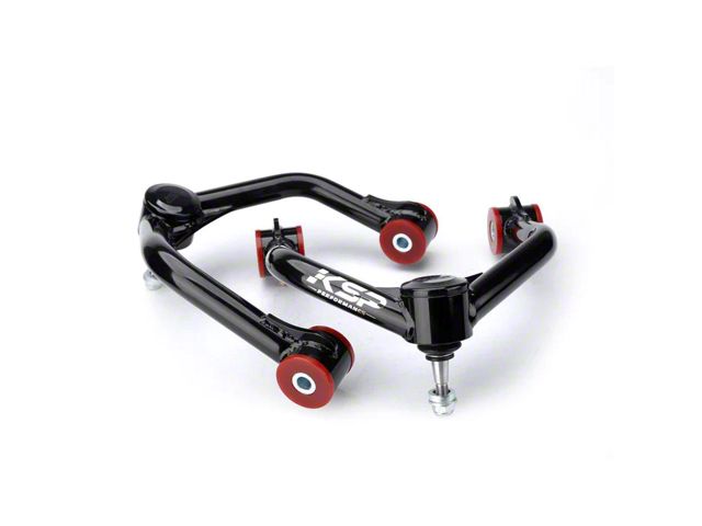 Front Upper Control Arms for 2 to 4-Inch Lift; Black (04-23 Titan)