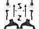 Front Lower Control Arms with Ball Joints, Sway Bar Links and Tie Rods (04-15 Titan)