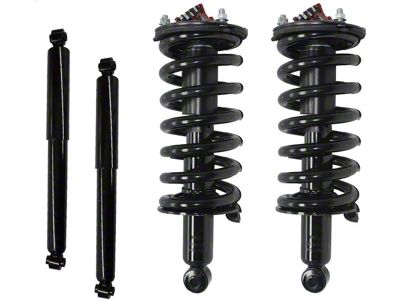 Front Strut and Spring Assemblies with Rear Shocks (04-15 4WD Titan w/o Off-Road Package)