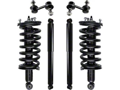 Front Strut and Spring Assemblies with Rear Shocks and Sway Bar Links (04-15 4WD Titan w/o Off-Road Package)