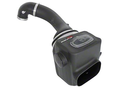 AFE Momentum HD Cold Air Intake with Pro 10R Oiled Filter; Black (16-19 5.0L Titan XD)