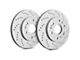 SP Performance Cross-Drilled 6-Lug Rotors with Gray ZRC Coating; Front Pair (18-24 Titan XD)