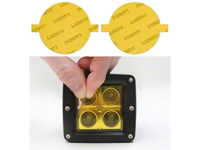 Lamin-X Fog Light Tint Covers; Yellow (16-19 Titan XD)