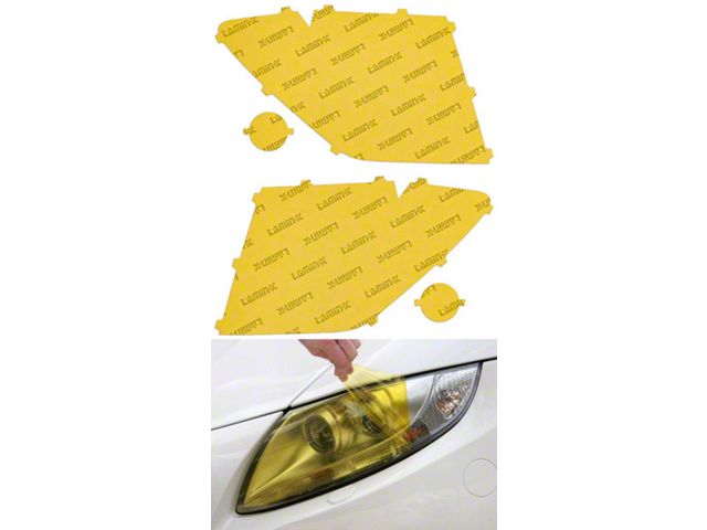 Lamin-X Headlight Tint Covers; Yellow (16-19 Titan XD)