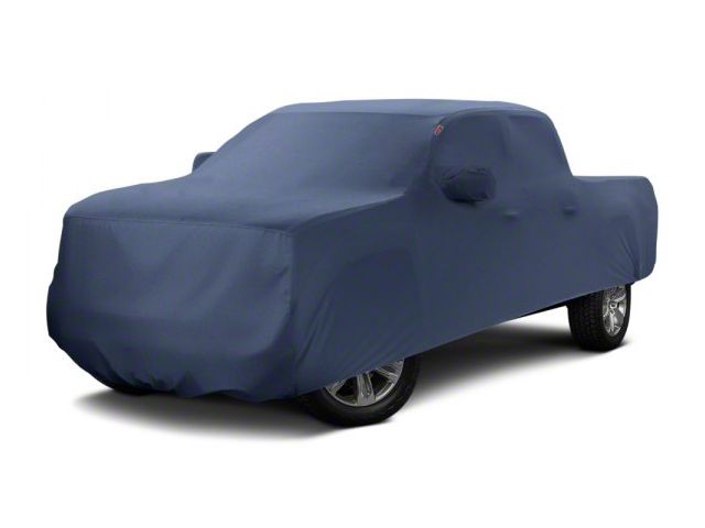 Covercraft Custom Car Covers Form-Fit Car Cover; Metallic Dark Blue (16-24 Titan XD Crew Cab)