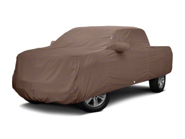 Covercraft Custom Car Covers WeatherShield HP Car Cover; Taupe (16-24 Titan XD Crew Cab)