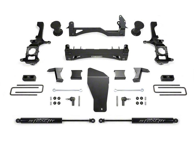 Fabtech 6-Inch Basic Suspension Lift Kit with Stealth Shocks (16-18 4WD Titan XD w/ 6-1/2-Foot Bed, Excluding PRO-4X)