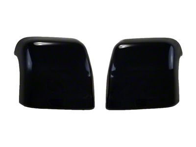 Mirror Covers; Gloss Black (16-24 Titan XD w/ Towing Mirrors)