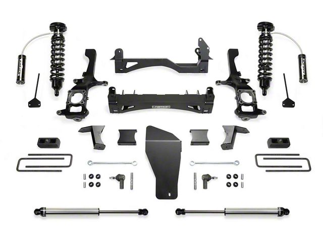 Fabtech 6-Inch Performance Suspension Lift Kit with Dirt Logic 2.5 Reservoir Coil-Overs and Dirt Logic Shocks (16-18 4WD 5.6L Titan XD w/ 6-1/2-Foot Bed, Excluding PRO-4X)