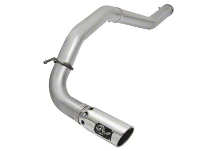 AFE Large Bore-HD 4-Inch DPF-Back Single Exhaust System with Polished Tip; Side Exit (16-19 5.0L Titan XD)