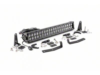Rough Country 20-Inch Black Series LED Light Bar Bumper Mounting Kit (16-24 Titan XD w/o Adaptive Cruise Control)