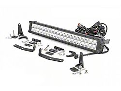 Rough Country 20-Inch Chrome Series White DRL LED Light Bar Bumper Mounting Kit (16-23 Titan XD)