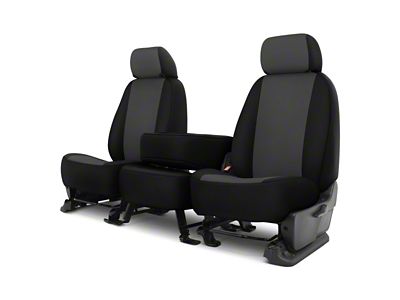 Neosupreme Custom 1st Row Bench Seat Covers; Charcoal/Black (16-24 Titan XD w/ Bench Seat)