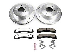 PowerStop Z36 Extreme Truck and Tow 6-Lug Brake Rotor and Pad Kit; Front (16-24 Titan XD)