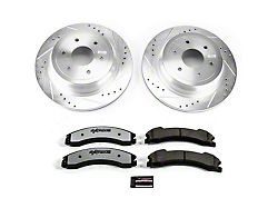 PowerStop Z36 Extreme Truck and Tow 6-Lug Brake Rotor and Pad Kit; Rear (16-24 Titan XD)
