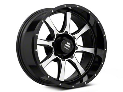 Mammoth High Roller Gloss Black Machined 6-Lug Wheel; 20x10; -24mm Offset (16-23 Titan XD)