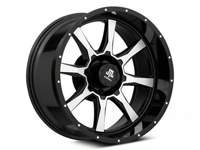 Mammoth High Roller Gloss Black Machined 6-Lug Wheel; 20x10; -24mm Offset (16-24 Titan XD)