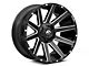 Fuel Wheels Contra Gloss Black Milled 6-Lug Wheel; 22x12; -43mm Offset (16-24 Titan XD)