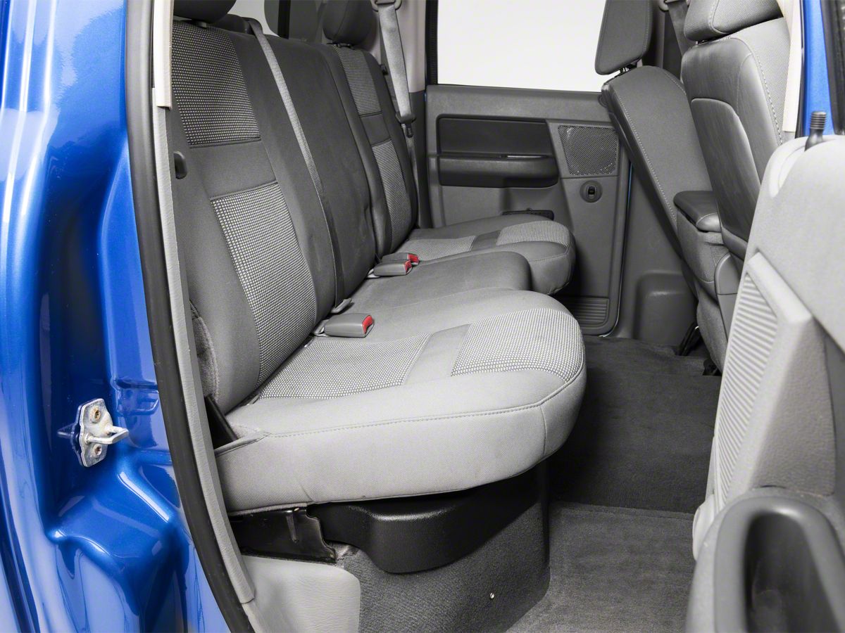 Gearbox Under Seat Storage Box 02 10 Ram 1500 Quad Cab 02 18 Crew Cab W 60 40 Split Rear Bench Seat