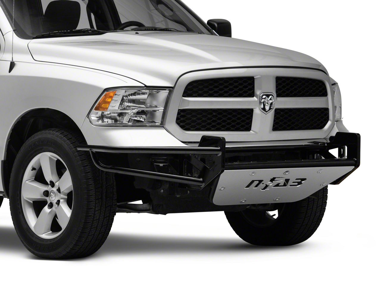 N-Fab RAM 1500 R.S.P. Pre-Runner Front Bumper; Gloss Black D094RSP (09 ...