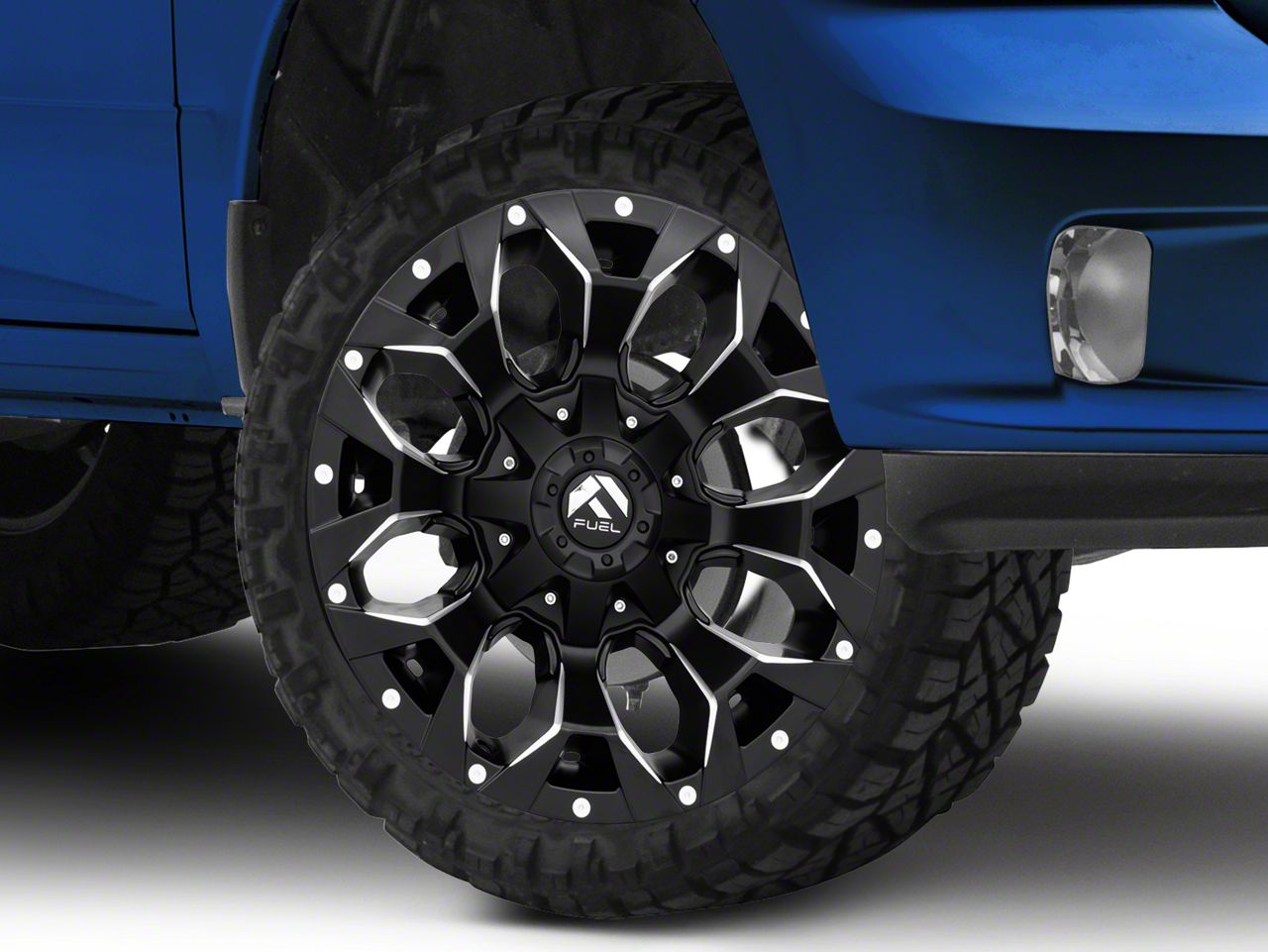 Fuel Wheels RAM Assault Satin Black Milled 5Lug Wheel 22x10; 19mm