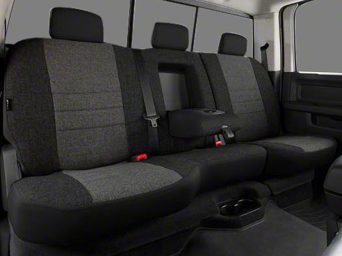 Fia Custom Fit Tweed Rear Seat Cover Charcoal 02 08 Ram 1500 W Bench Seat