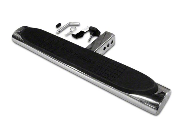28-Inch Oval Hitch Step; Stainless Steel (Universal; Some Adaptation May Be Required)