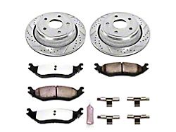 PowerStop Z36 Extreme Truck and Tow 5-Lug Brake Rotor and Pad Kit; Rear (02-18 RAM 1500, Excluding SRT-10 & Mega Cab)