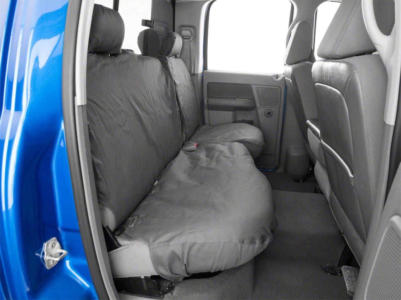 Covercraft Seatsaver 2nd Row Seat Cover Charcoal 02 08 Ram 1500 Quad Cab Mega Cab
