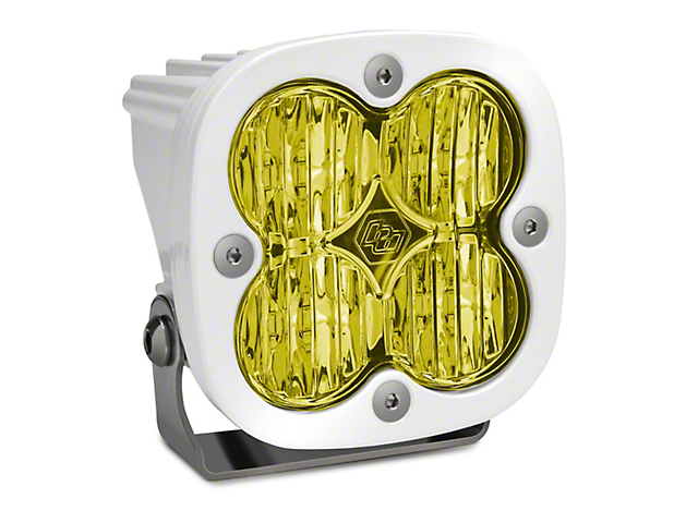 Baja Designs Squadron Pro White Amber LED Lights; Wide Cornering Beam; Pair (Universal; Some Adaptation May Be Required)
