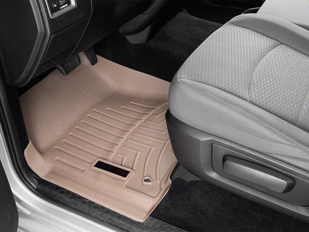 Husky Weatherbeater Tan 1st Row Floor Mats Fits 09 18 Dodge