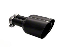 Carven Exhaust 5-Inch Ceramic Black Direct Fit Exhaust Tips (09-18 5.7L RAM 1500 w/ Factory Dual Exhaust)