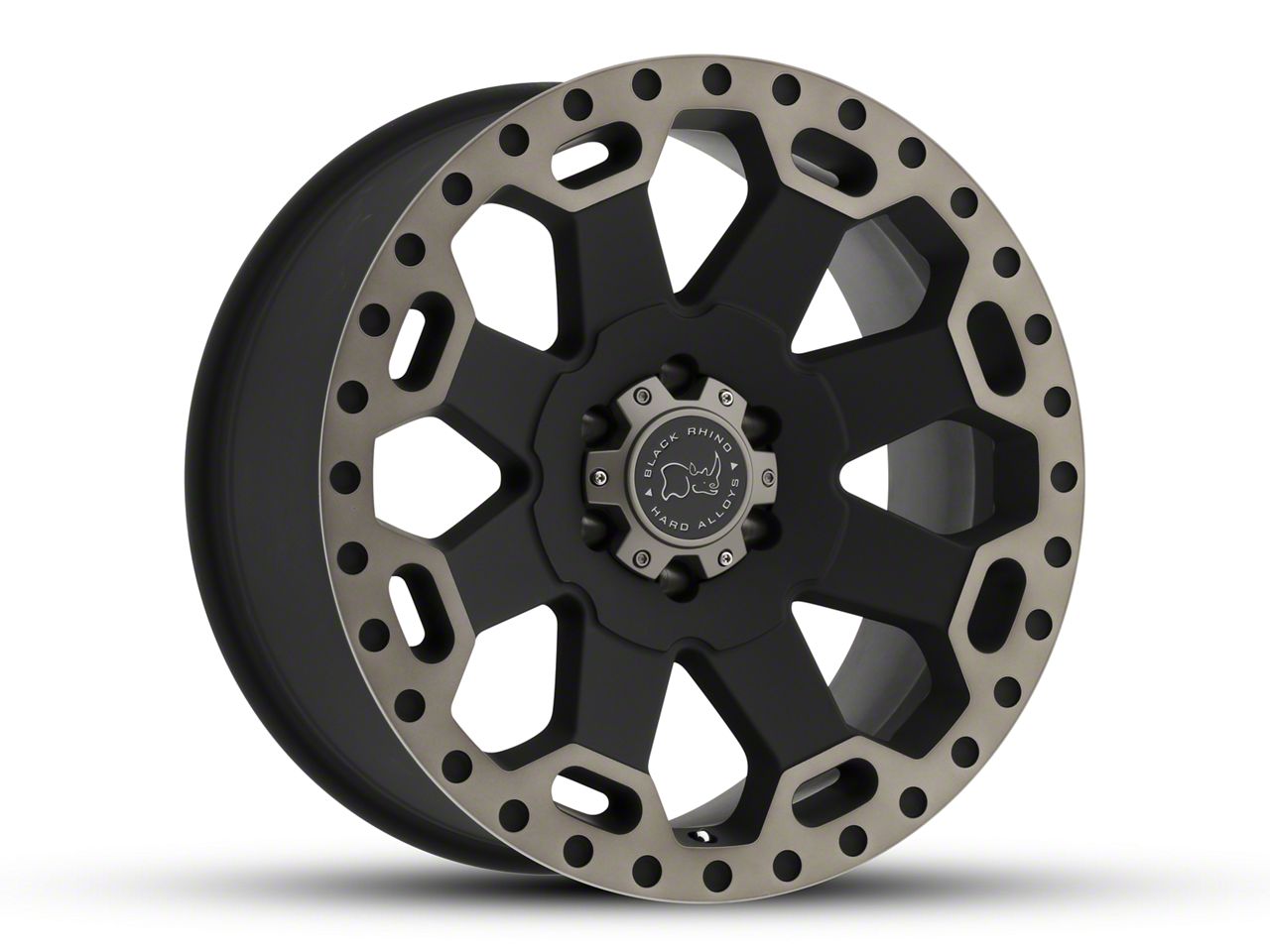 Black Rhino RAM Warlord Matte Black Machined 5-Lug Wheel - 17x9; 0mm