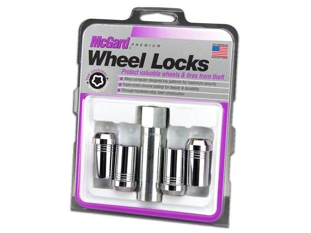 McGard Chrome Tuner Style Wheel Lock Set; 14mm x 1.5 (11-24 Jeep Grand Cherokee WK2 & WL)