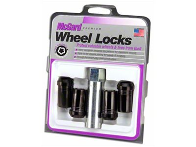 McGard Black Tuner Style Wheel Lock Set; 14mm x 1.5 (16-24 Titan XD)