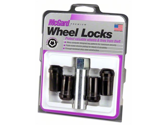 McGard Black Tuner Style Wheel Lock Set; 14mm x 1.5 (11-24 Jeep Grand Cherokee WK2 & WL)