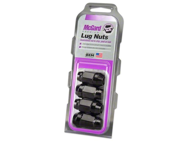 McGard Black Bulge Cone Seat Style Lug Nut Kit; 14mm x 1.5; Set of 4 (07-24 Tundra)