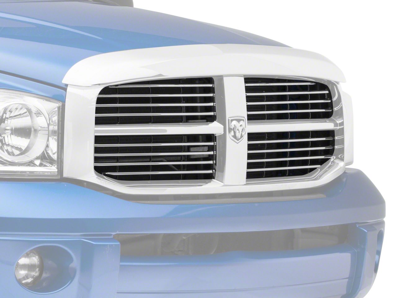 RedRock RAM 1500 Replacement Insert for Factory Grille Housing; Chrome ...