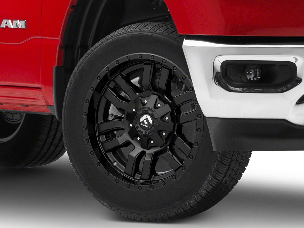 Fuel Wheels RAM Sledge Gloss & Matte Black 5-Lug Wheel - 20x12; -44mm ...