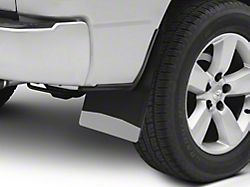 Husky 14-Inch Wide Mud Flaps; Front or Rear; Stainless Steel Weight (Universal; Some Adaptation May Be Required)