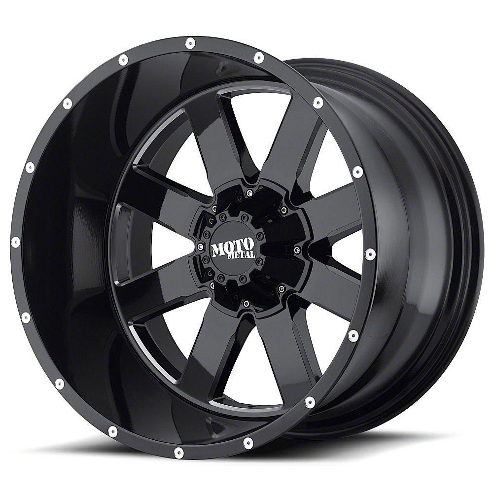 Moto Metal Tundra MO962 Gloss Black Milled 5-Lug Wheel - 20x12; -44mm